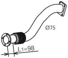 DINEX 29151 Exhaust Pipe